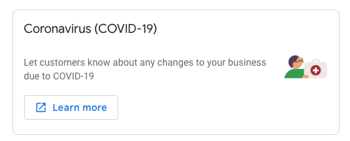 Coranavirus (COVID-19) business notification that means 