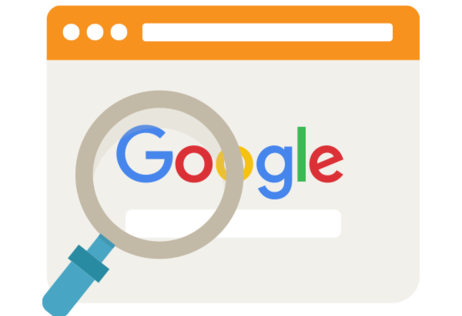 Google page with the magnifying glass as the featured image of 